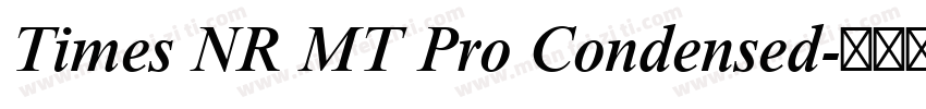 Times NR MT Pro Condensed字体转换